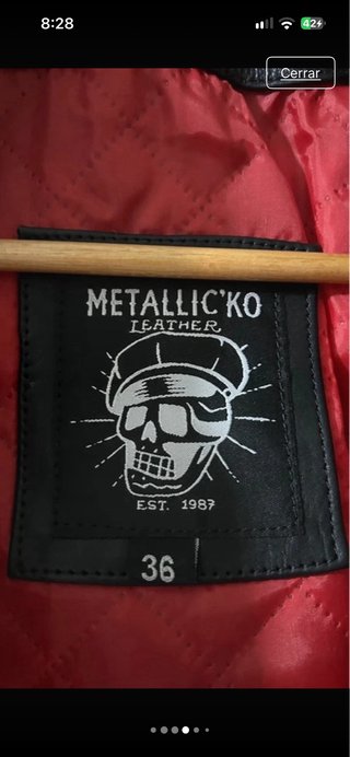 Cazadora de cuero Metallicko Leathers