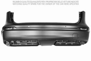 Paragolpes Trasero Imprimado 4 Agujeros Para Sensores Con Agujero Moldura para Nissan QASHQAI 2017