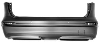 Paragolpes Trasero Imprimado 4 Agujeros Para Sensores (Sin Agujeros) Moldura para Nissan QASHQAI 2017
