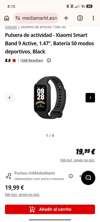 Xiaomi Smart Band 9 Active!!!solo 12€.