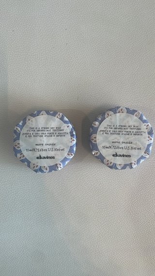Set 2 pz cera capelli Davines