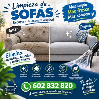 Limpieza de sofás
