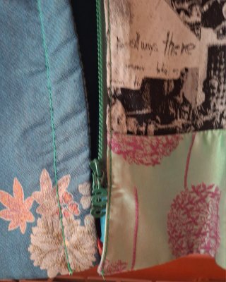 Abrigo patchwork Desigual multicolor