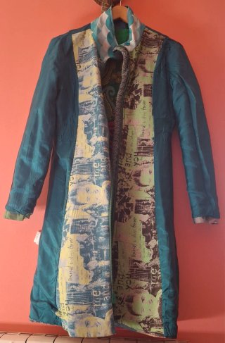 Abrigo patchwork Desigual multicolor