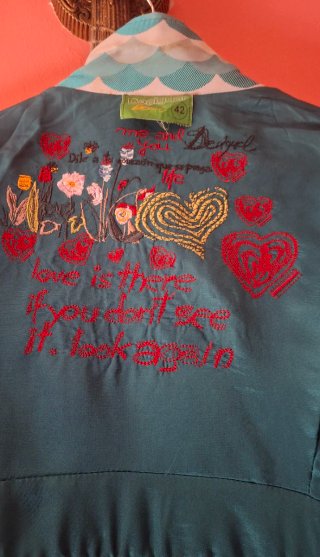 Abrigo patchwork Desigual multicolor