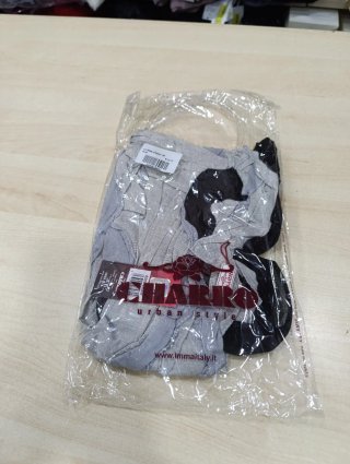 Foulard donna Charro grigio e nero