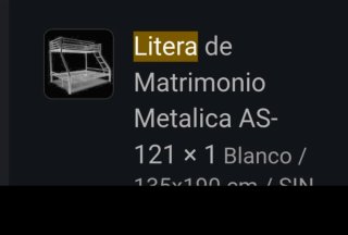 Litera Metálica Matrimonio Blanca