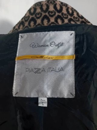 Cappotto Piazza Italia Damascato Taglia L