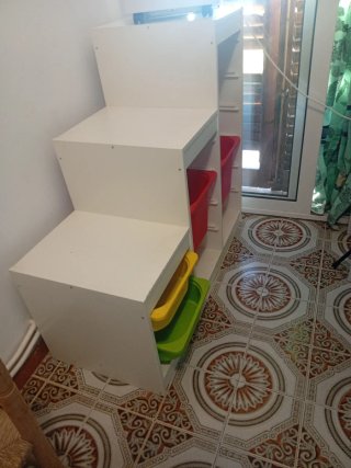 Mueble Escalera Blanco Trofast Con 4 cajones