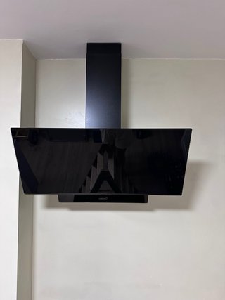 Campana Extractora Cristal Negra