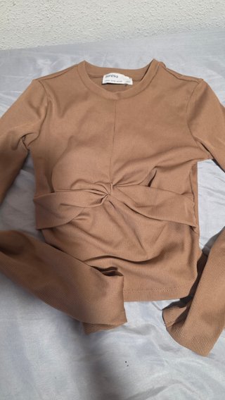 Chaleco Bershka marrón XS