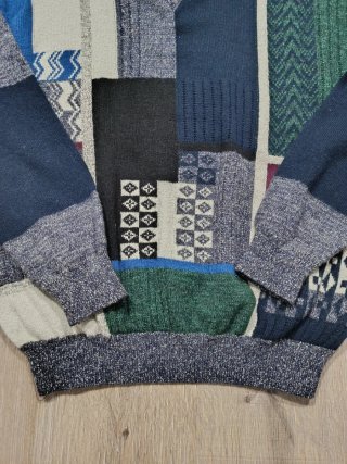 Jersey de Punto Giramondo Multicolor Talla L