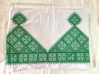 Sábana y 3 Fundas Cojín Bordado de Fez - Marruecos