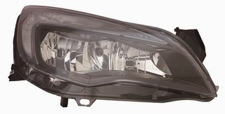 Faro IZQUIERDO O DERECHO Electrico Con Motor, Interior Negro (H7/H7) (2012-) para Opel ASTRA J 2009