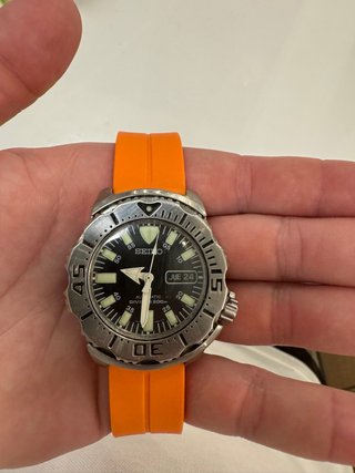 Reloj Seiko Monster Automático Naranja