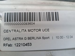 CENTRALITA MOTOR UCE OPEL ASTRA G BERLINA Sport