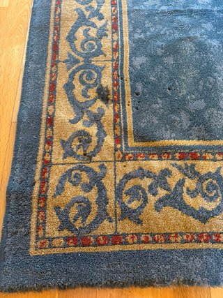 Alfombra Lana Azul 230x160
