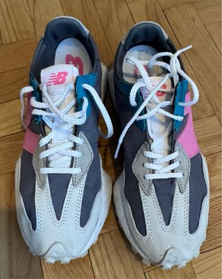 Zapatillas New Balance 327 Gris y Rosa