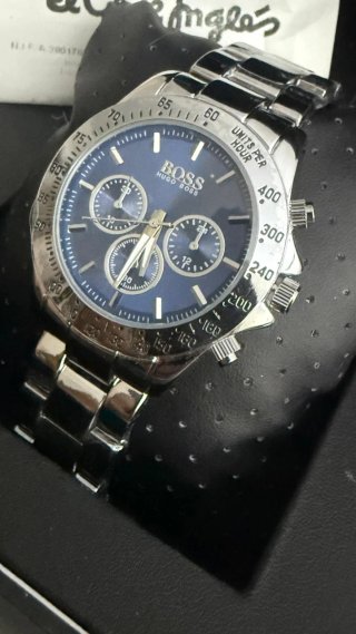 Reloj Hugo Boss MOD Acero Esfera Azul Cronógrafo