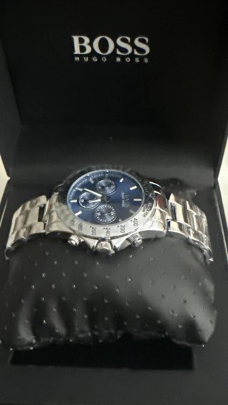 Reloj Hugo Boss MOD Acero Esfera Azul Cronógrafo