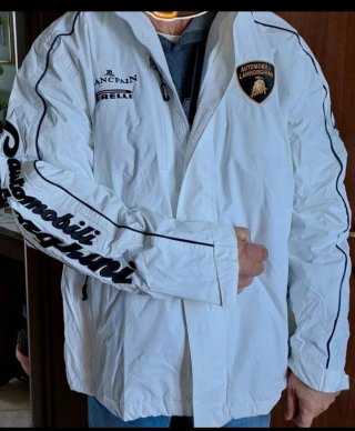 Giaccone imbottito Lamborghini bianco