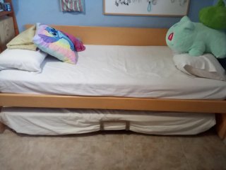 Cama nido de madera con cama extraíble