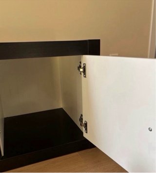 Mueble TV Ikea Negro y Blanco
