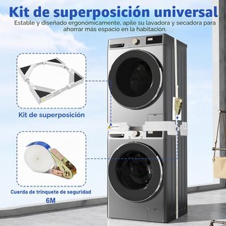 Kit Apilamiento Lavadora Secadora Universal