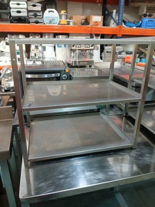 Estantería de Sobremesa Acero Inox 58x40x56cm