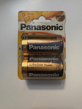 Pack de 2 Pilas Panasonic Alcalinas D LR20