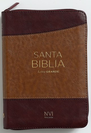 Biblia NVI Peninsular Portátil Letra Grande Bicolo