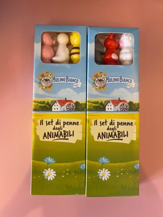 Set 2 Confezioni Penne Animabili Mulino Bianco