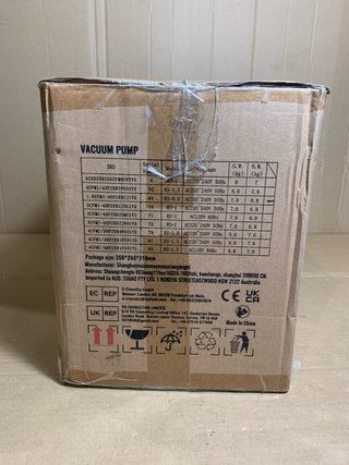 Bomba de Vacio Vevor RS-0.5 1.8CFM + Manometro