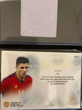 Tarjeta de Colección XTRA-TIME Rodri