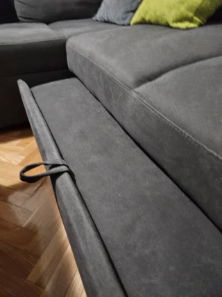 Sofá Cama Chaise Longue Gris