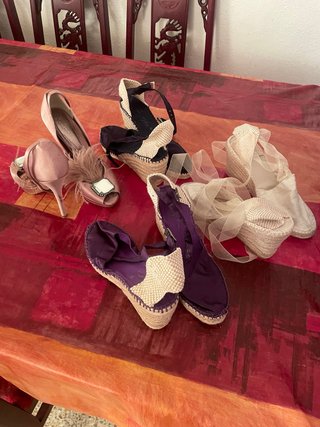 Lote Sandalias Rosas y Moradas