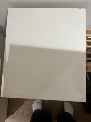 Mesa de noche blanca Ikea madera