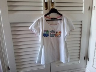Camiseta blanca mujer con ositos