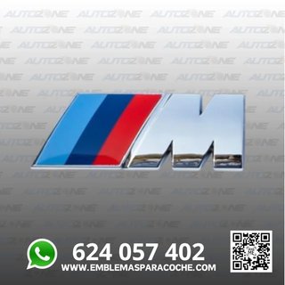 Emblema BMW M clásico cromado para maletero