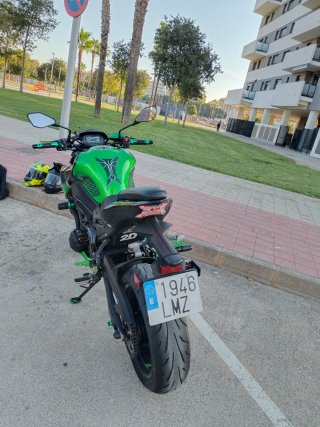 Kawasaki Z900 Naked Verde y Negra