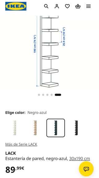 Estantería roja Ikea