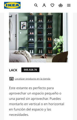 Estantería roja Ikea