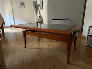 Mesa de Centro Elevable con Cristal