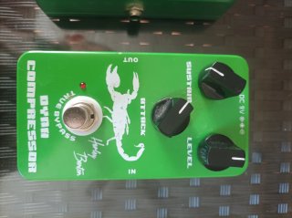 Lote 3 pedales guitarra: Delay, Overdrive, Compres