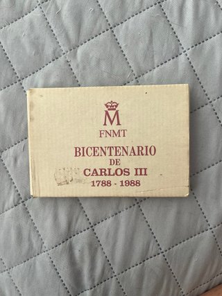 Medallas Bicentenario de Carlos III (1788-1988)
