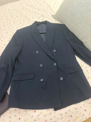 TRAJE AZUL CRUZADO,solo puesto 1 vez para una boda