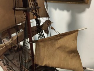 Maqueta de Barco Artesanal. Fragata española siglo