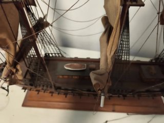 Maqueta de Barco Artesanal. Fragata española siglo