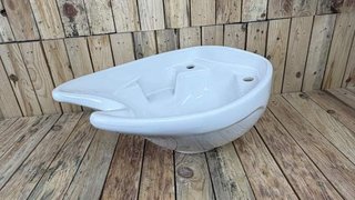 PORCELANA PARA LAVACABEZAS BLANCA MOD.2