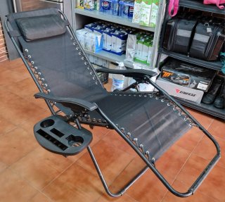 Silla Plegable Multiposición Negra